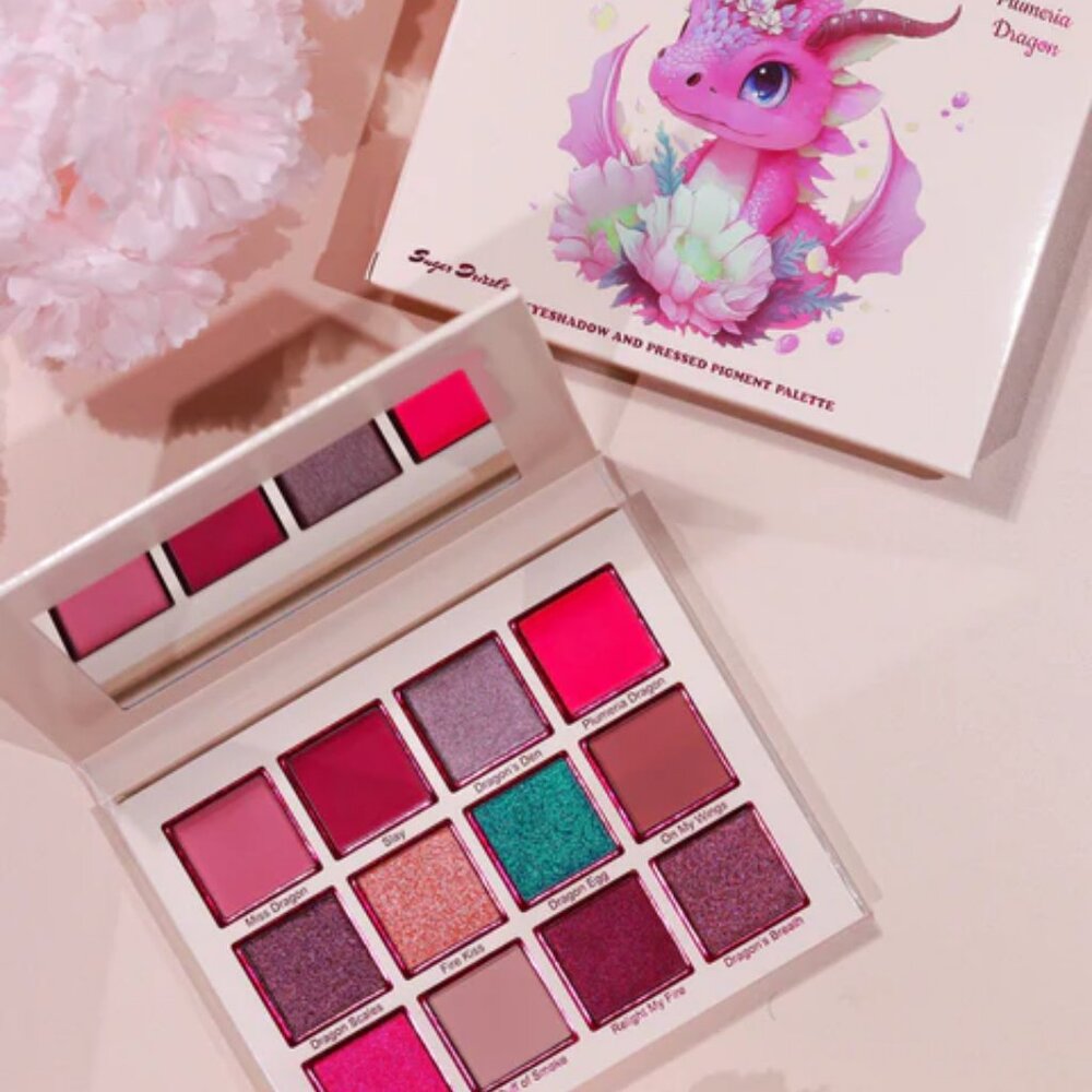 Sugar Drizzle Plumeria Dragon Eyeshadow Palette